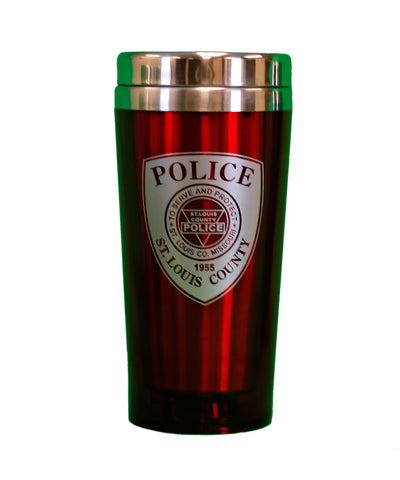 Item # CDW-010<BR>St. Louis County P.D. Travel Mug